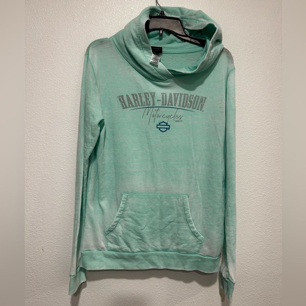 Harley-Davidson Women's Light Green Hoodie Large